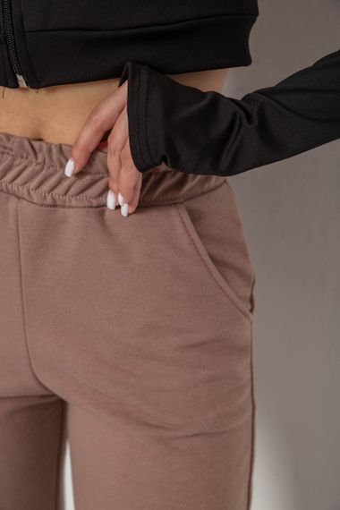 Спортивные штаны женские, цвет мокко, 238R345-1 | Зображення 4