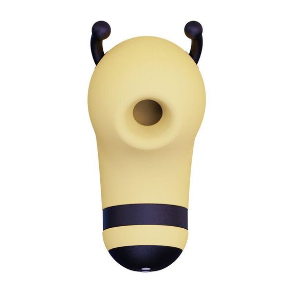 Вакуумний стимулятор із мікрострумами CuteVibe Beebe Yellow, на палець Sex Aura | Зображення 1
