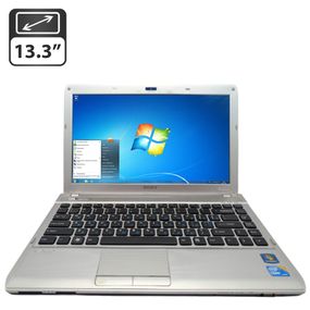 Ноутбук Sony VPC S111FM / 13.3" (1366x768) TN / Intel Core i5-430M (2 (4) ядер по 2.2 - 2.5 GHz) / 6 GB DDR3 / 320 GB HDD / Intel HD Graphics / WebCam / АКБ не тримає б/в