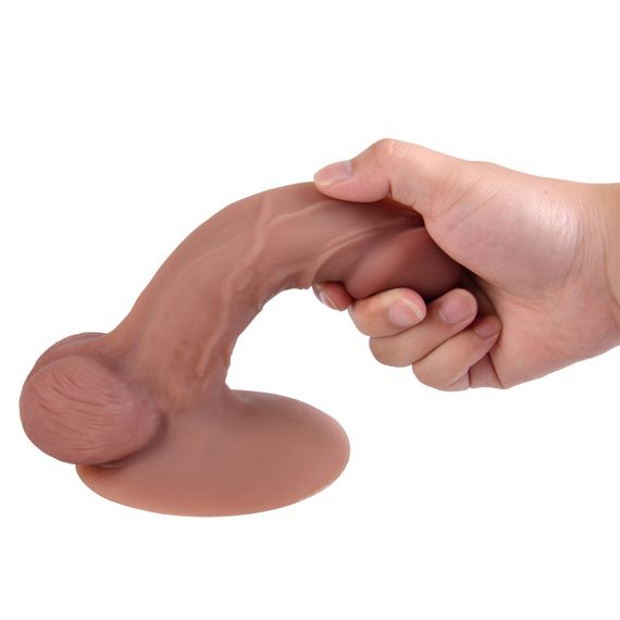 Фаллоимитатор - Erospace Natural Play Silicone Dildo D4, 21 см Sex Aura | Зображення 7