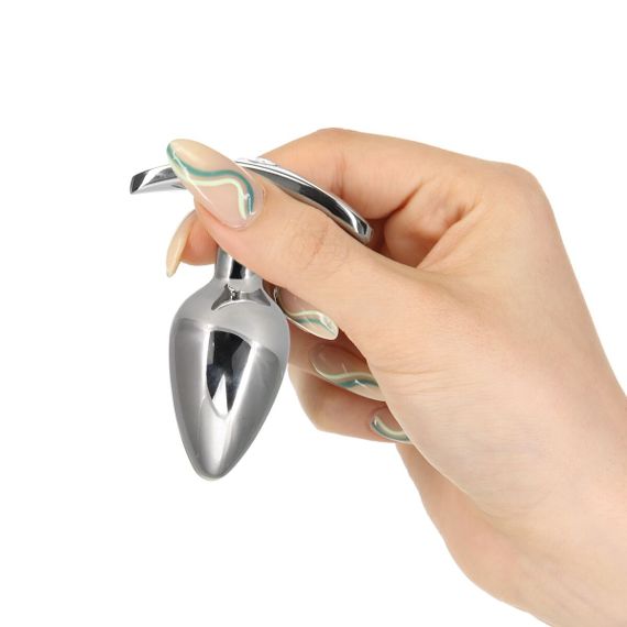 Анальна пробка Pillow Talk Sneaky Luxurious Stainless Steel Anal Plug із кристалом Swarovski | Зображення 2