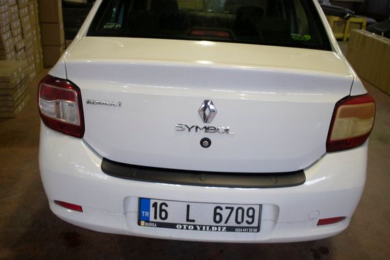 Накладка на задній бампер EuroCap (ABS) для Renault Logan III 2013-2024 рр | Зображення 8