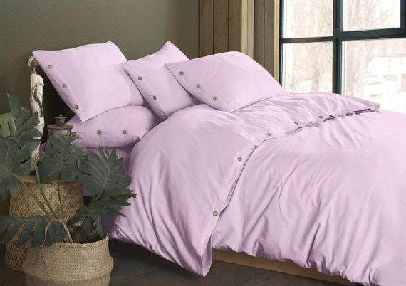 Постільна білизна Golden Colors Stonewashed 200 х 220 см Pink (перероблена бавовна)