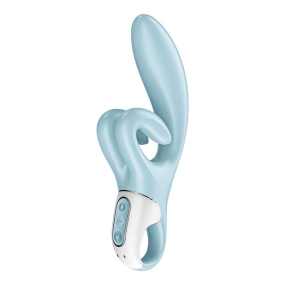 Вібратор-кролик Satisfyer Touch Me Блакитний з подвійним відростком та трьома потужними моторами | Зображення 5