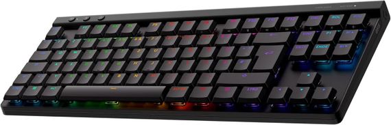 Бездротова ігрова клавіатура Logitech G G515 з RGB-підсвіткою, низькопрофільна механічна з лінійними перемикачами, QWERTZ чорна