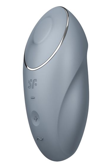 Вібратор для клітора Satisfyer Tap&Climax 1 з вібрацією і постукуванням, сірий Sex Aura | Зображення 1
