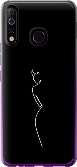 Чехол на Tecno Spark 4 KC2 Силуэт1 "4590u-2406-17620"