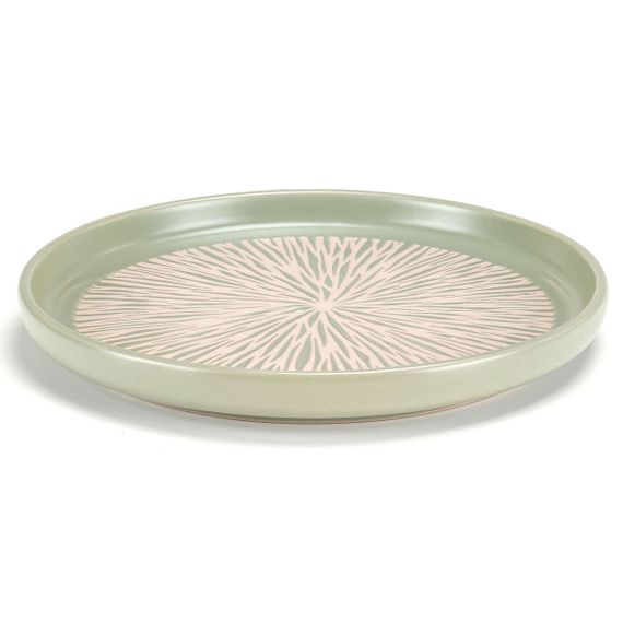 Тарілка десертна Holmer Herb DP-01205-GP 20.5 см оливкова | Зображення 3