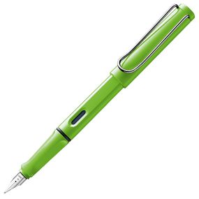 Перьевая ручка Lamy Safari, корпус зеленый, тонкое (F)