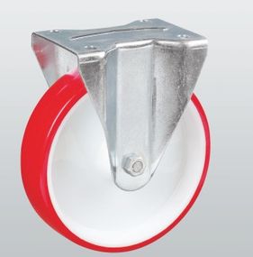 Колесо неповоротное STANDART с крепежной панелью 4307-ST-125-R