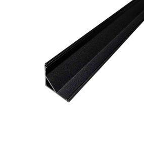 Профіль алюмінієвий BIOM угловой ЛПУ16B 16х16 чорний (палка 2м), м
