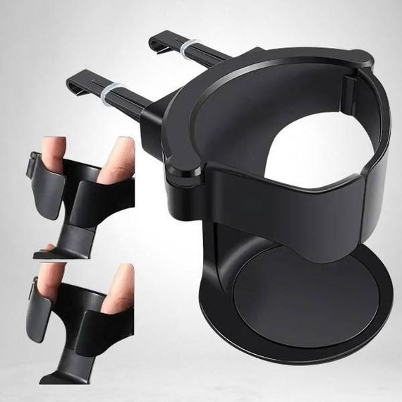 Тримач-підсклянник автомобільний в дефлектор Чорний