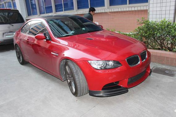 Накладки на передній бампер Flap (для E90 2008-2011 Base, Карбон) для BMW 3 серія E-90/91/92/93 рр | Зображення 1