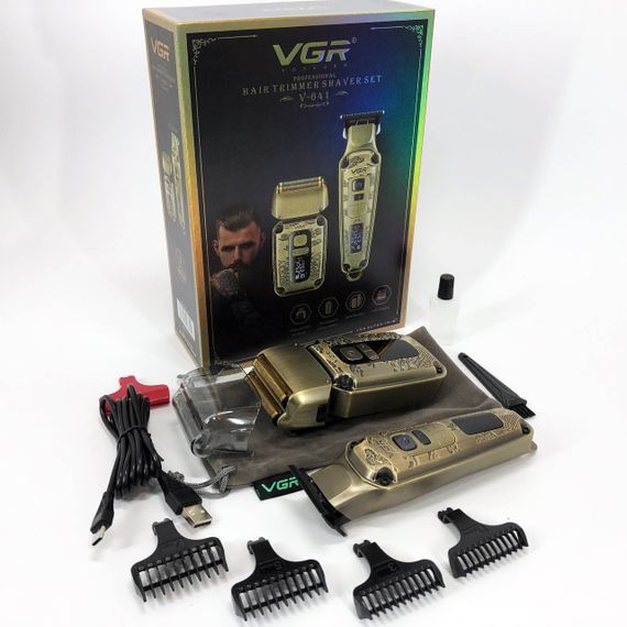 Машинка-тример для стрижки беспроводная VGR V-641, Профессиональная электрическая машинка для стрижки GD-18 | Зображення 4
