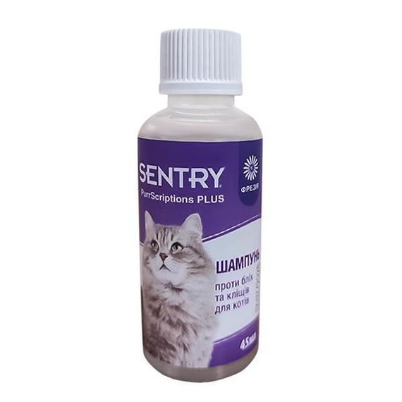 Sentry PurrScriptions Plus Spring Freesia Shampoo шампунь від бліх і кліщів для котів 45 мл