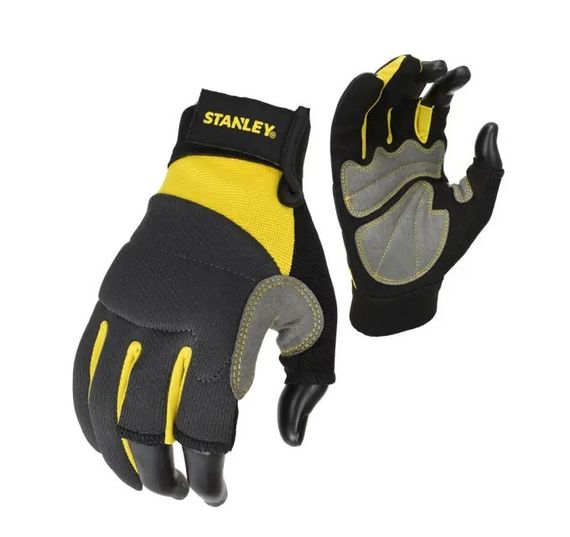 Рукавички Stanley універсальні, частково відкриті, з додатковими накладками на долоні та пальцях SY650L