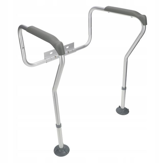 Поручень для унітаза 4FIZJO ручка безпеки, регульована White/Grey (P-5905973403443)