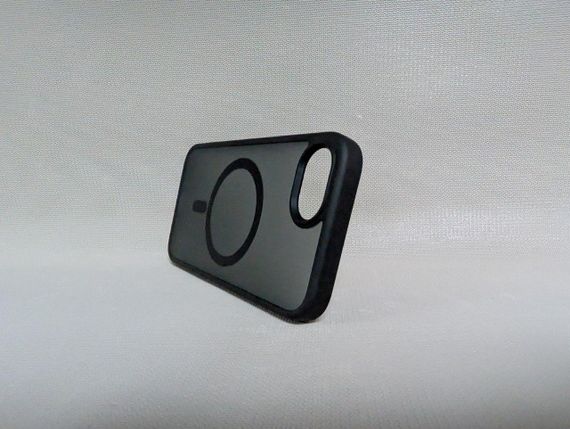 Чохол для iPhone 16e / Айфон 16е, WAVE, матовий, soft-touch, MagSafe, напівпрозорий, чорний | Зображення 3