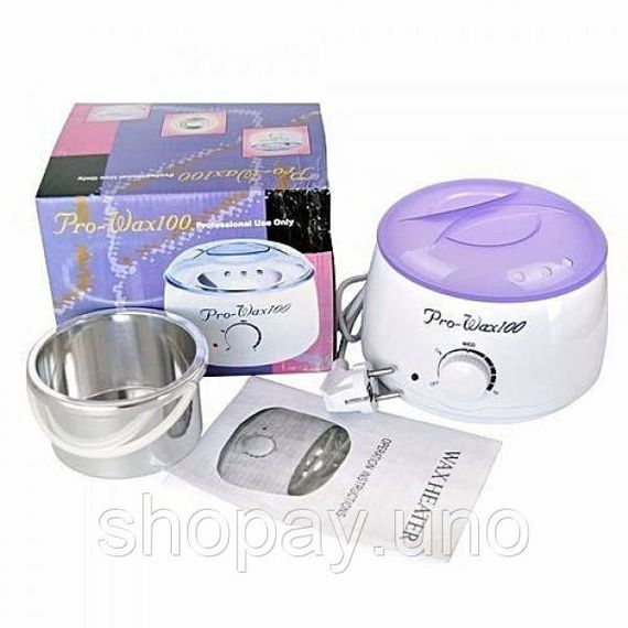 Воскоплав з терморегулятором PRO-WAX 100 для воску в банці, в гранулах, таблетках 400 мл OG-71 | Зображення 1