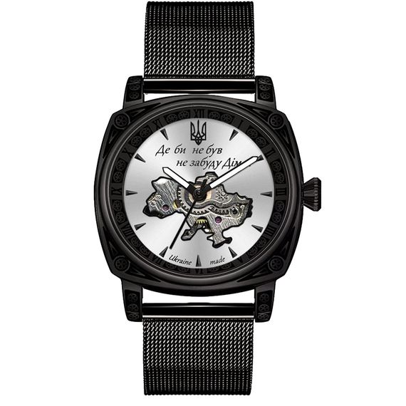 Чоловічий годинник Awarder 021-3D Де би не був Black-White Mesh