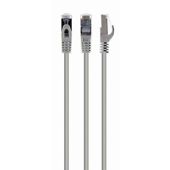 Патч корд Cablexpert PP6A-LSZHCU-25M, S/STP, литий, 50u" штекер із фіксатором, 25.0 м, сірий