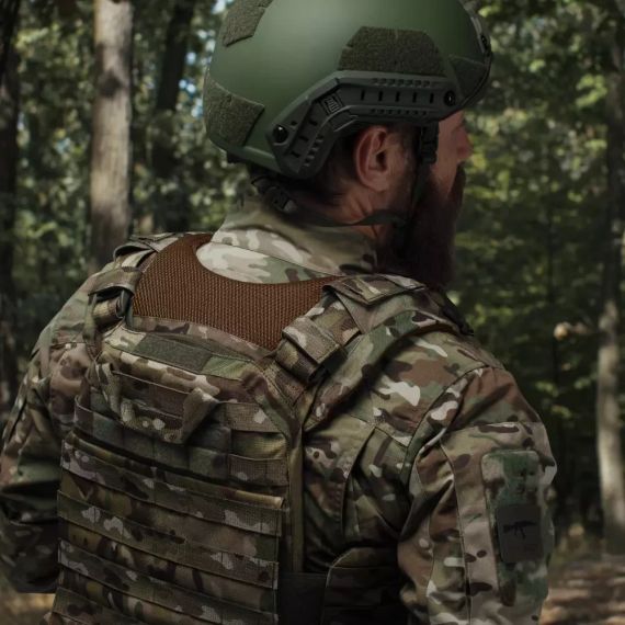 Демпфер плечовий Ukrarmor для плитоноски, накладки плечові амортизуючі Cordura, тактичний ЗСУ, страйкбол, колір Мультикам | Зображення 2