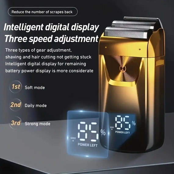 Електробритва з потужним мотором Geemy GM-9012 (45558-GM-9012_346) | Зображення 7