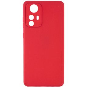 Силиконовый чехол Candy Full Camera для Xiaomi Redmi Note 12S Красный / Camellia