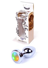 Анальная пробка - Jewellery Silver Plug Disco Flashlight Sex Aura