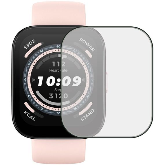 Полимерная пленка 3D (full glue) (тех.пак) для Xiaomi Amazfit Bip 5 Черный