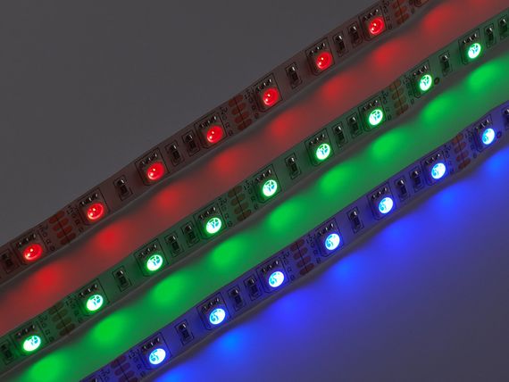Світлодіодна LED стрічка PROLUM™ 12V; 5050\60; IP20; Series "PRO", RGB | Зображення 6