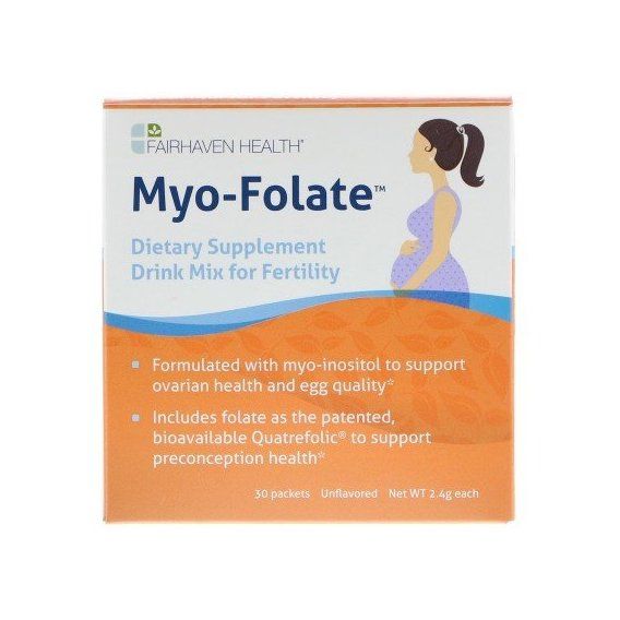 Фолієва кислота Fairhaven Health Myo-Folate A Drinkable Fertility Supplement 30 packs 2,4 g Unflavored