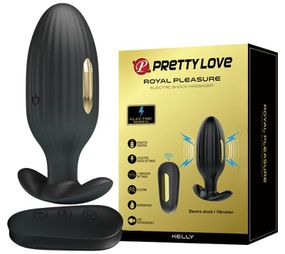 Анальная пробка Pretty Love « ROYAL PLEASURE » с вибрацией, электро стимуляцией и дистанционным управлением