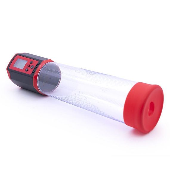 Автоматическая вакуумная помпа Men Powerup Passion Pump Red, LED-табло, перезаряжаемая, 8 режимов Sex Aura | Зображення 1