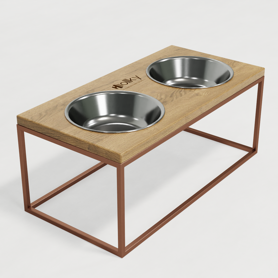 Миски на подставке для больших собак Hollky Base XL20 (2 × 1,8 л) BXL20-522620-GLNT | Зображення 3