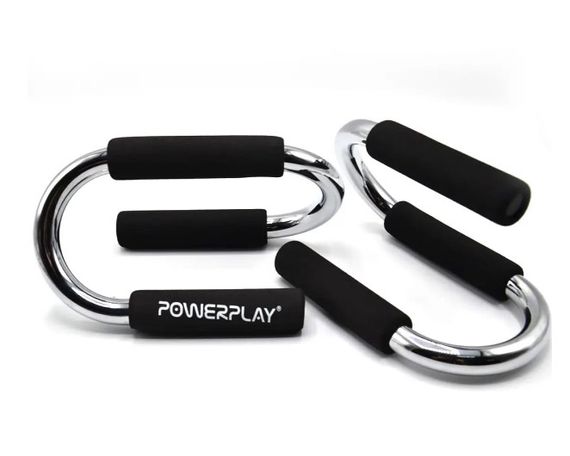 Упори для віджимань PowerPlay 4318 Push-Up Bars Stell металеві (S-подібні) (PP_4318)