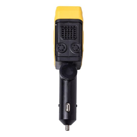 Автомобільний зарядний пристрій MECHA з висувними кабелями та портами USB/Type-C Жовтий HP-A1Y | Зображення 4