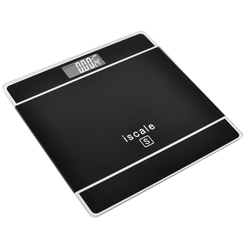 Электронные весы напольные iScale, 180 кг (0.1 кг), температура, черные