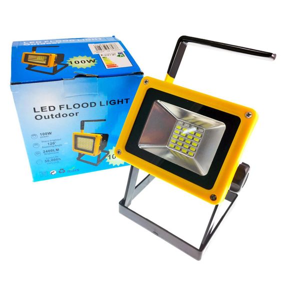 Акумуляторний прожектор зі стробоскопом, 100W, BL-204 / Переносний кемпінговий ліхтар / Світлодіодний прожектор | Зображення 9