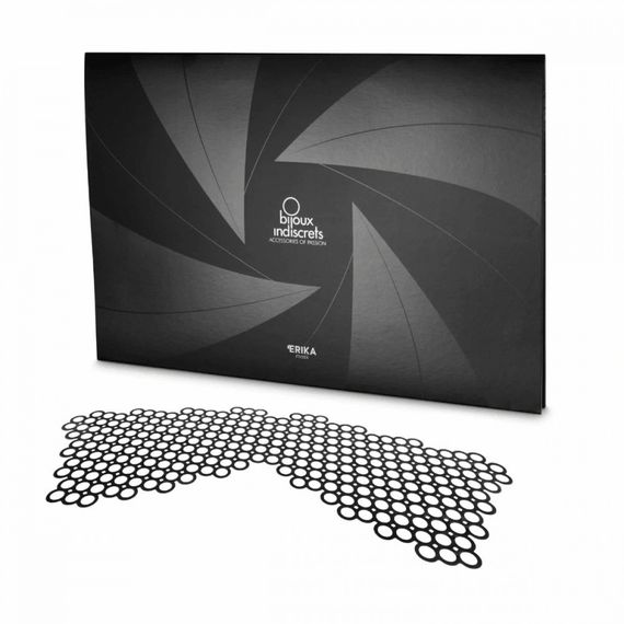 Маска самоклеюча вінілова Bijoux Indiscrets чорна Sex Aura | Зображення 3