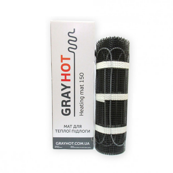 Теплый пол под плитку нагревательный мат GrayHot 150 Вт/м² 0,9 м² (129 Вт) | Зображення 4