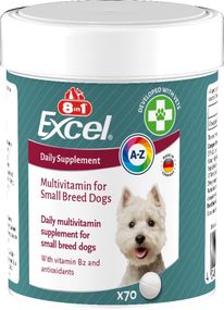 Вітаміни для собак малих порід 8in1 Excel Multi Vitamin Small Breed, 70 табл