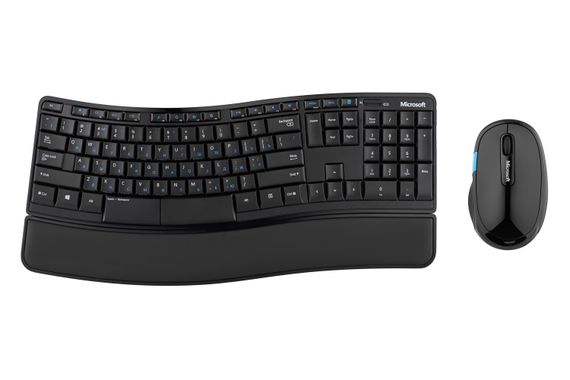 Комплект клавиатура и мышь Microsoft Comfort Desktop Sculp WL L3V-00017