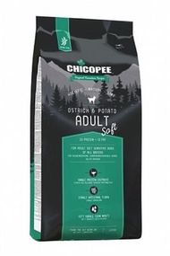 Сухий корм із м'ясом страуса для собак Chicopee HNL Soft Adult Ostrich & Potato, 12 кг