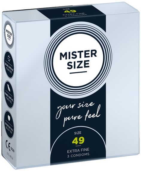 Презервативы Mister Size 49 mm (3шт) Sex Aura | Зображення 2