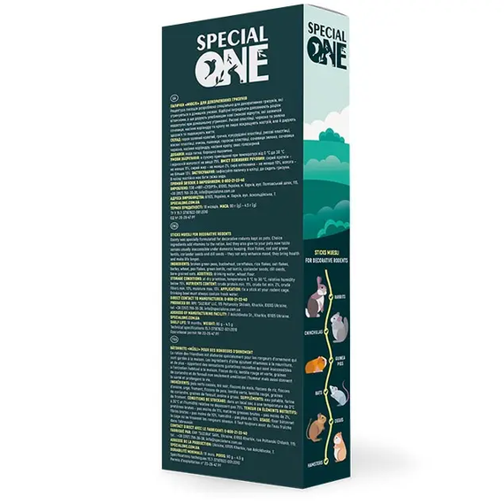 Ласощі  Special One для гризунів мюслі 90 г | Зображення 2