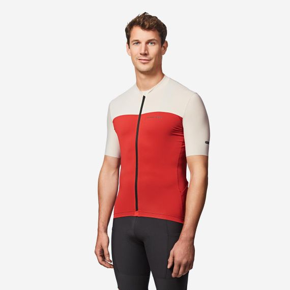 Джерсі чоловіче Endurance 2 для велоспорту червоне/бежеве - S. | Зображення 1