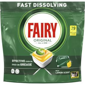Таблетки для посудомоечных машин Fairy Original All in One Lemon 29 шт. (8006540726891/8700216237314)