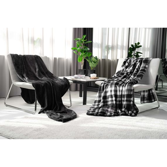 Плед Ardesto Flannel темно-сірий, 160х200 см (ART0210SB) | Зображення 3