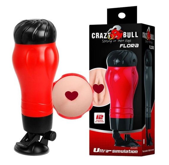 Мастурбатор анус з вібрацією CRAZY Bull-Flora Anus, BM-00900T47Z-1 Sex Aura